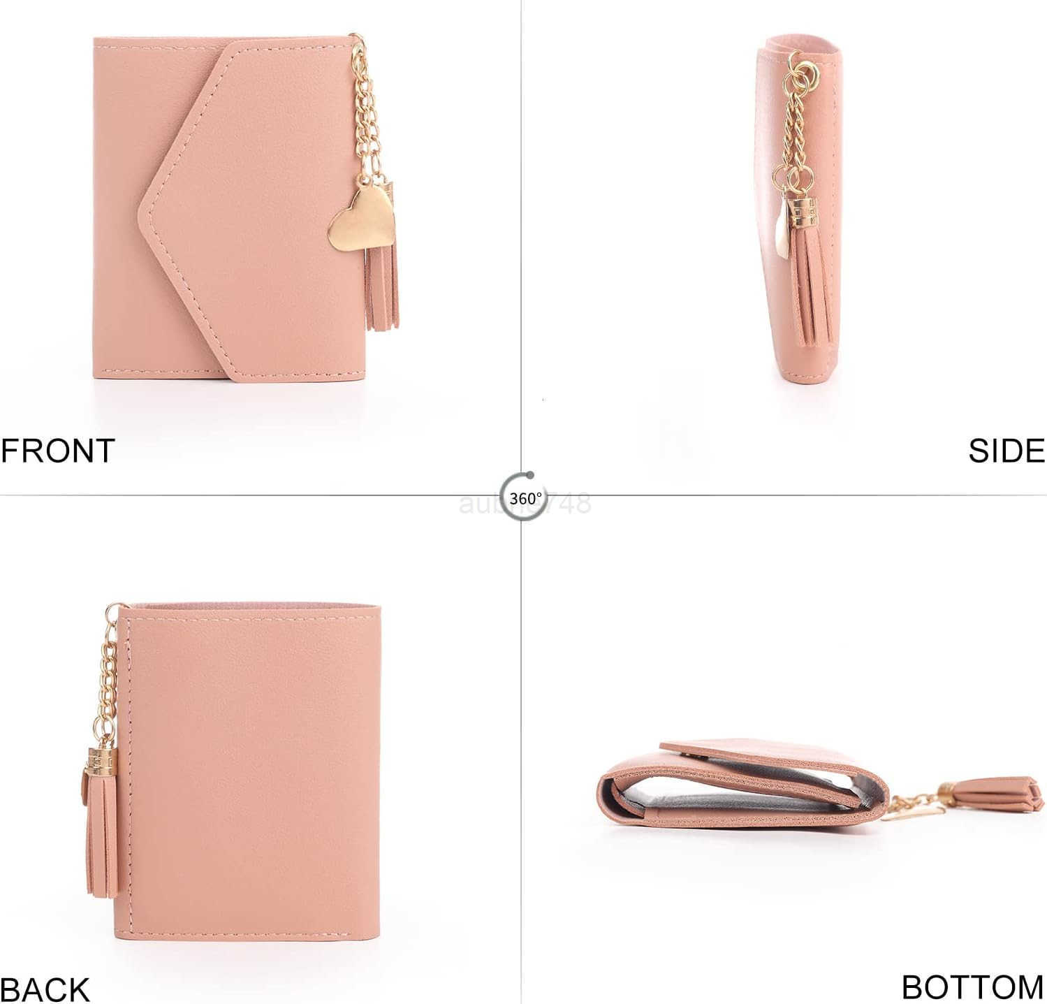 Small Wallet for WomenUltra Slim Pu Leather CARD Holder Clutch Wallets for WomenpinkZ250910