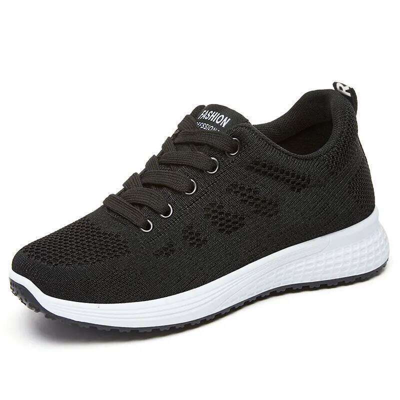 Women's Casual Flats Sports Shoes Trainers Ladies Mesh Breathable Shoes Platform Female Sneakers for Women Basket Tenis Feminino