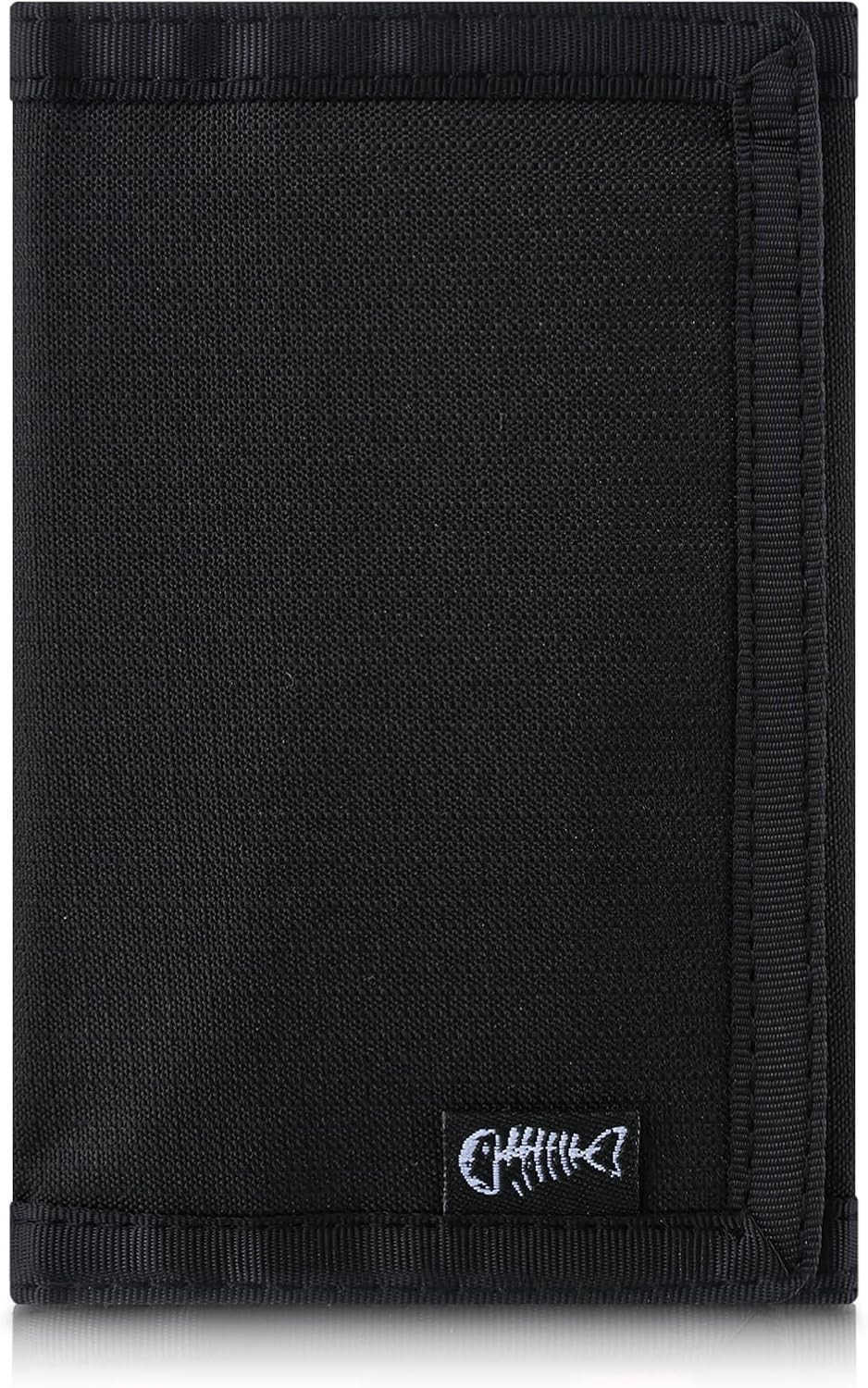 Mens Nylon Trifold RFID Wallet with ID Window Slim Security Wallet for Card Cash Holder Modern Fashion Stylish Wallet Gifts for Teen Boys and Men One 