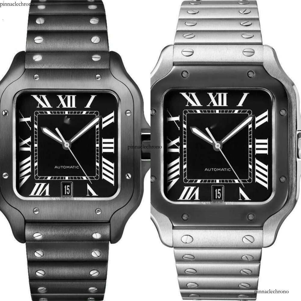 5A Designer Business Santos Watches for Men Women Fully Automatic nical Classic Watch with Steel and Cowhide Strap Christmas Gift