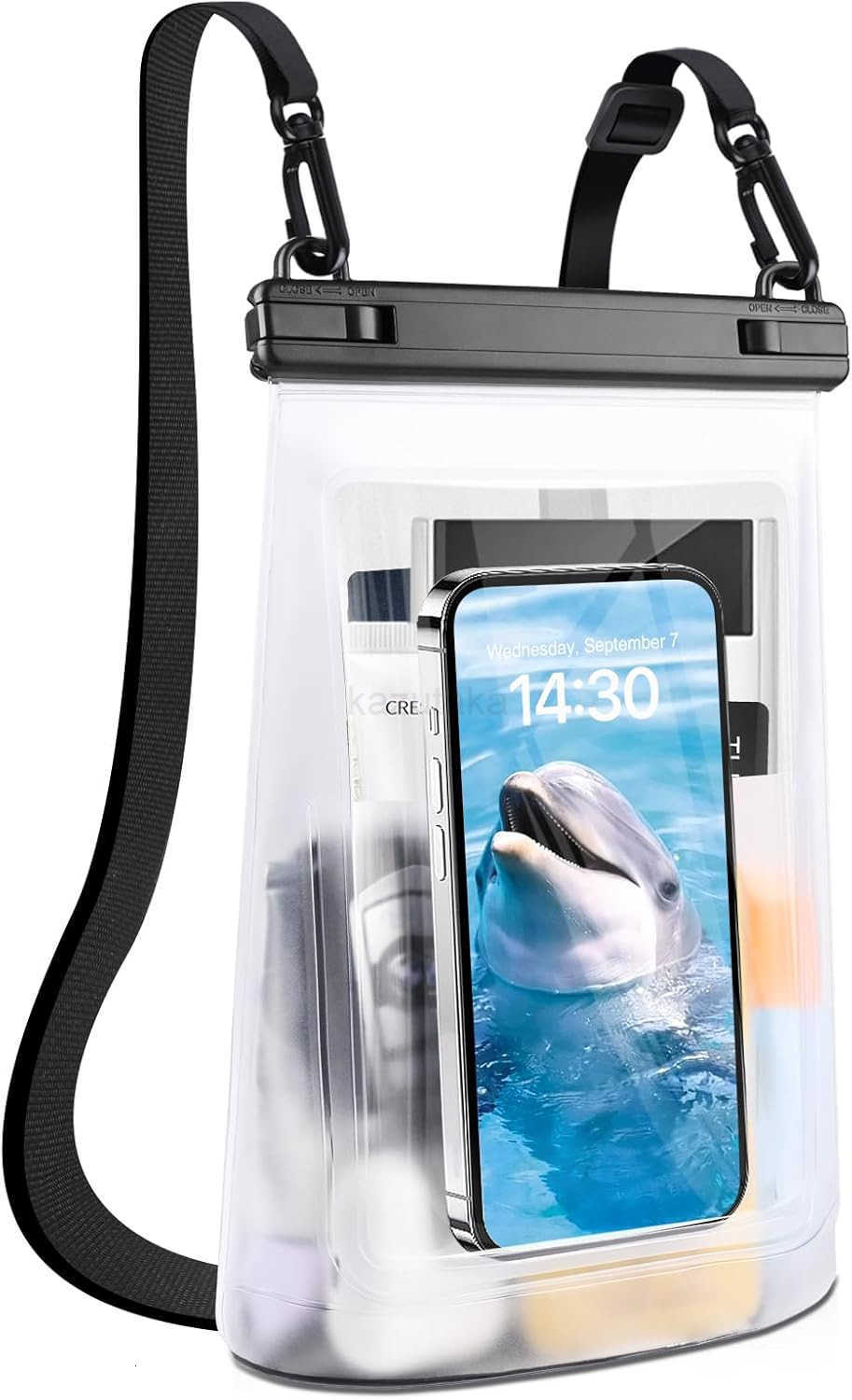 12L Waterproof Phone Pouch for iPhone 16 15 14 11 Pro Max S24 S21 Floating Large Capacity Dry Bag Stores Sunscreen Sunglasses Oversized Waterproof Bag