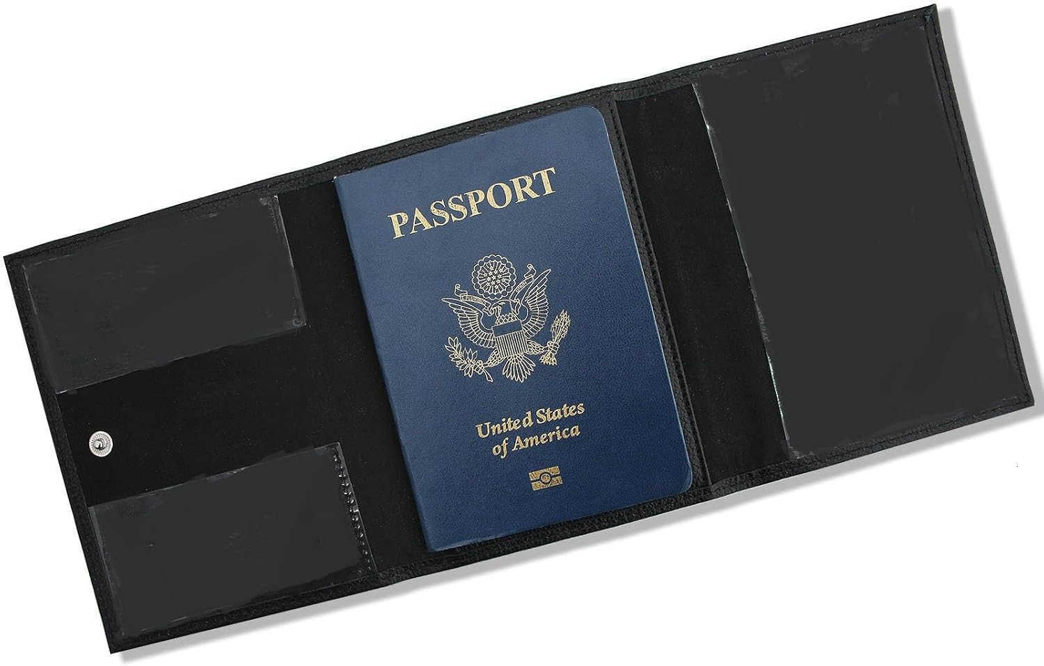 Wallet Passport Holder RFID Blocking Genuine Leather Materials 1 PieceZ250910