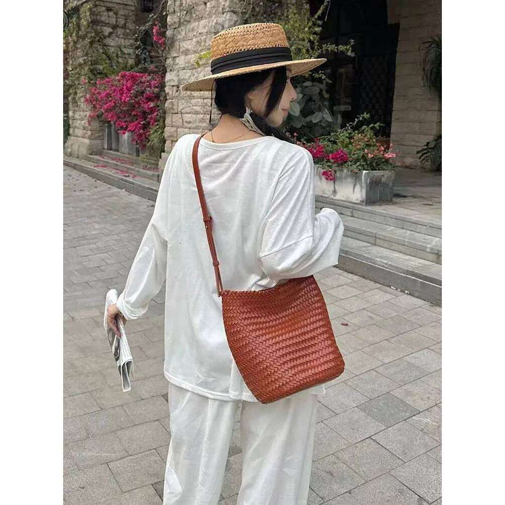 Hanrted Buet Casual Oulder Crossbody For Holiday Commuting Large Capaci Korean Sle Leather Tote Bag