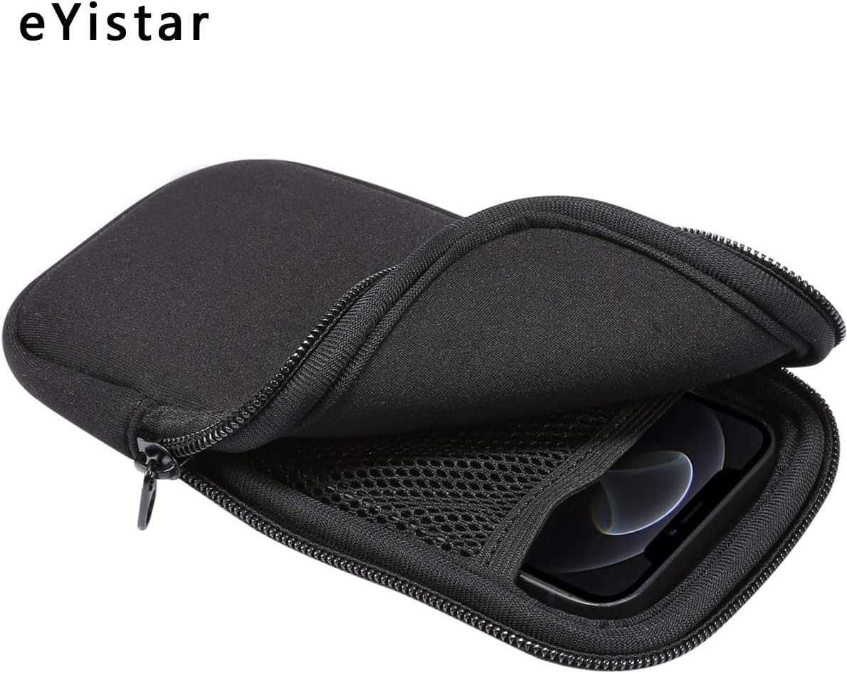 Shock Absorbing Proof Pouch Large Cell Phone Sleeve Case Cover w ZipperNeck Strap for Phone Z250910