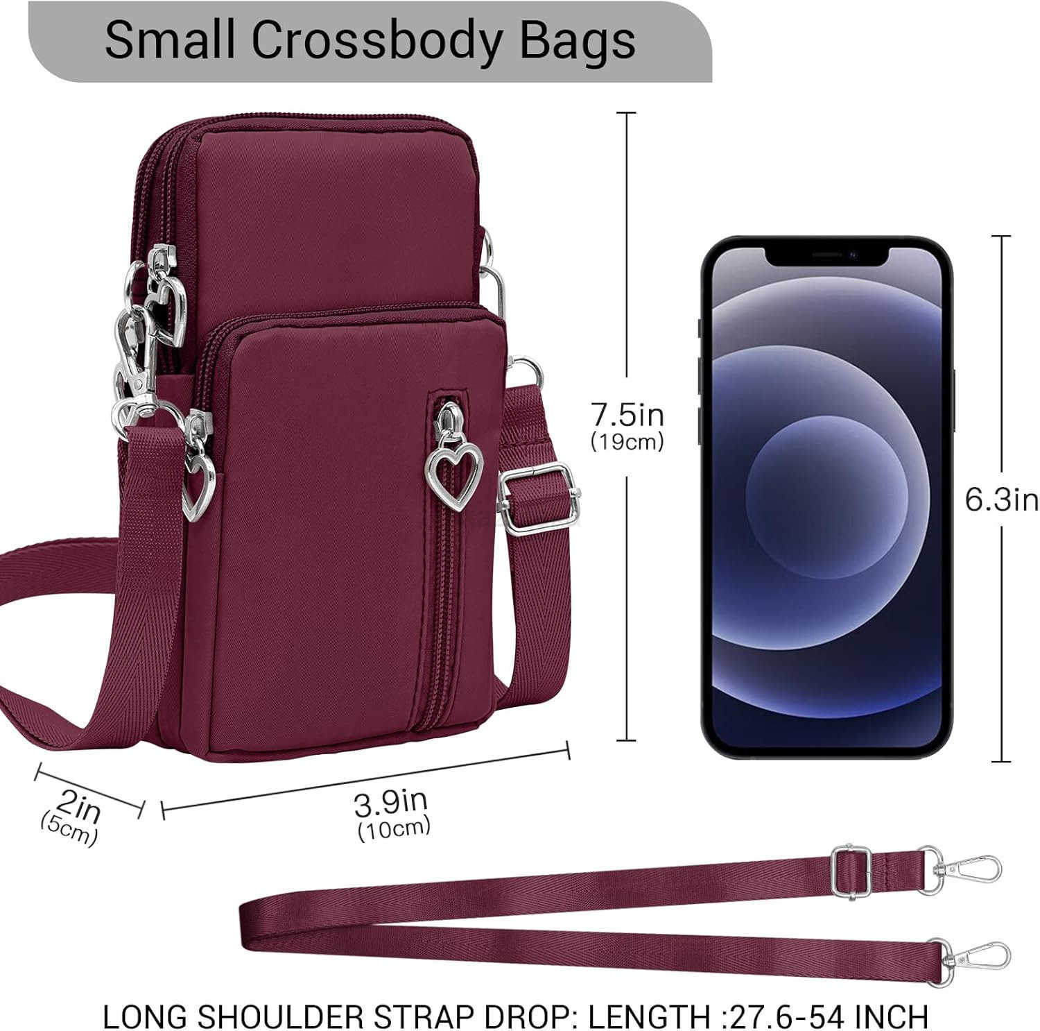 Small Crossbody Bags for Women Travel Pouch Shoulder Bag Cell Phone Purse with Adjustable Strap Z250910