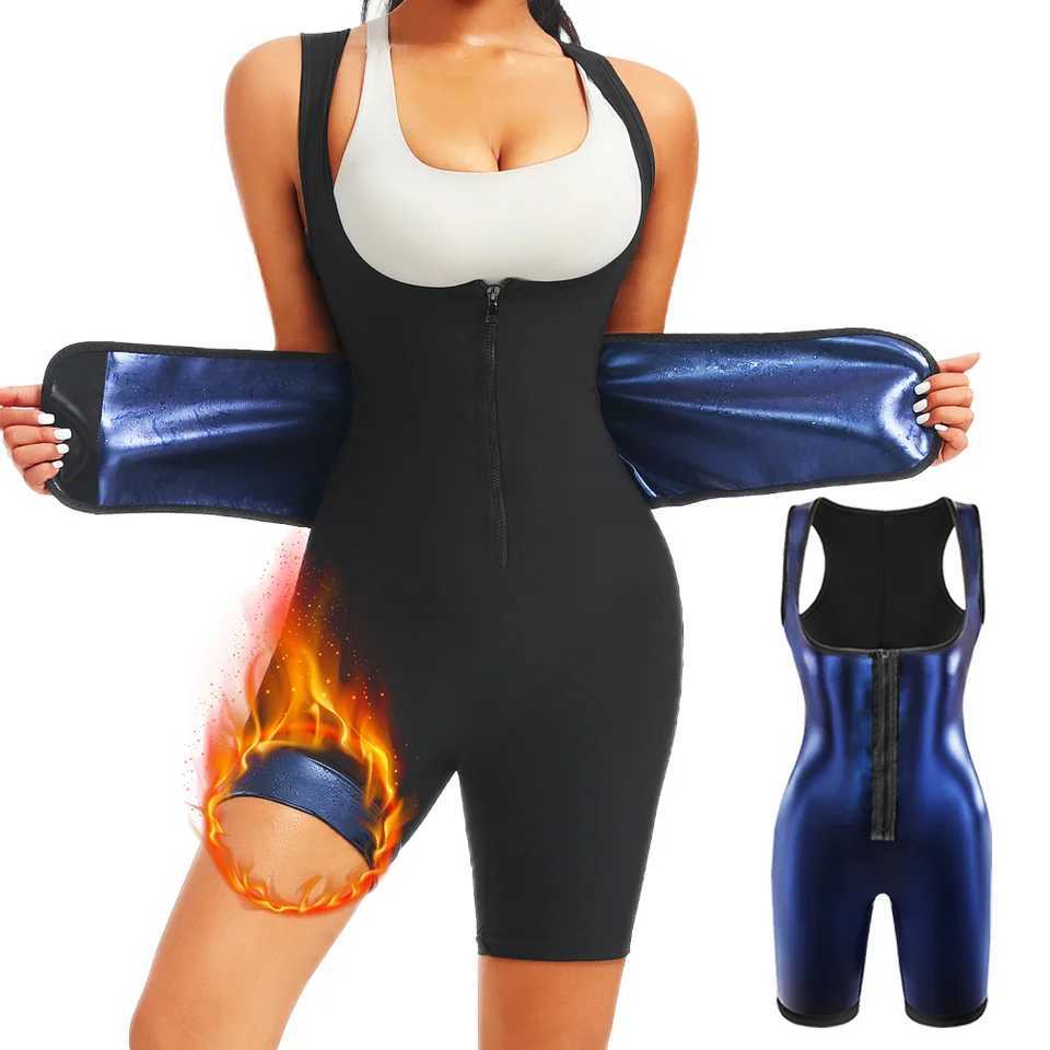 Women Body Shaper Sleeveless Tops Bodysuits Weight Loss Jumpsuit Waist Trimmer Corsets Gym Belly Slimming Shapewear Fat Burning W250910