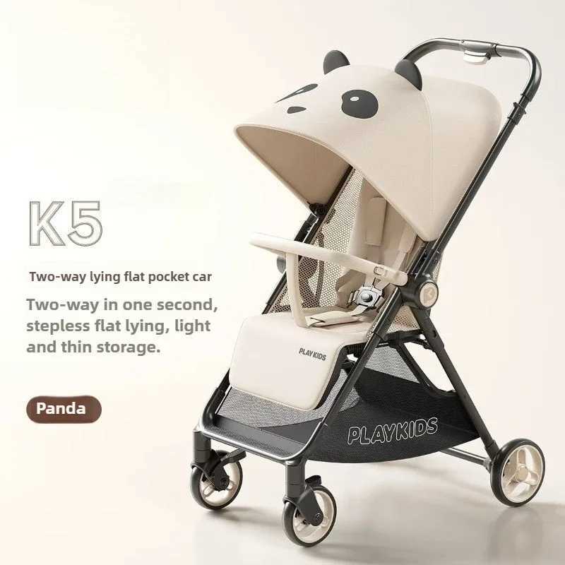 2025 New Model Newborn Lightweight Twoway Sitting and Lying Fourwheel Baby Stroller Baby Stroller Can Be Taken on The Plane W250910
