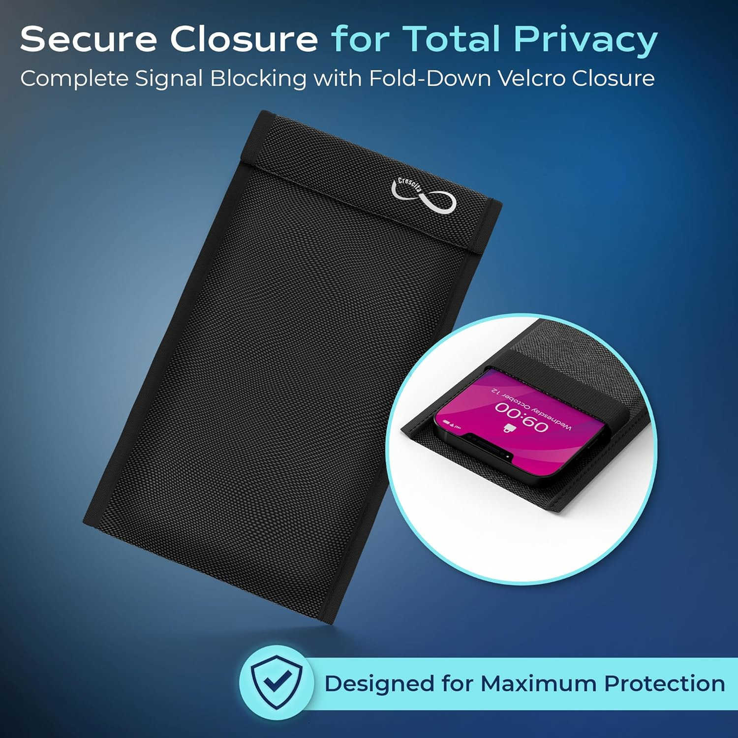 Blocker Sleeve for Cell Phone Anti Radiation Protection Signal RFID Blocking Pouch RF Shield Signal Blocker Bag EMF Phone Case Alternative for iPhone 