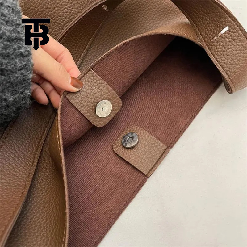 TB BHULAMTE Ladies' Vintage Bucket Bag 2025 Luxury Designer Bag Commuter Shoulder Messenger Luxury Bag Belt Handbag And Mini Wallet Multi-functio