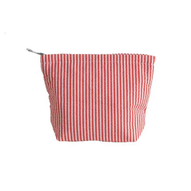 New Striped Clutch Cosmetic Bag for Women Girl Large Capacity Makeup Pouch Toiletries Bag Travel Outdoor Makeup StorageXJ250910