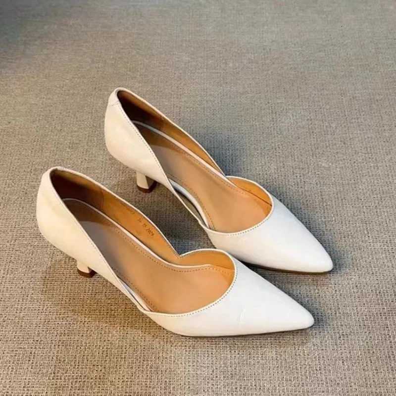 Fashion High Heels Spring New Pointed Head Shallow Mouth Set Foot Soft Sole Antislip Wearresistant Single Shoes W250910