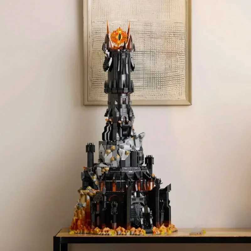 MINISO 10333 Black Tower Dark Model Building Blocks 5471Pcs Kit Bricks Creative Toy for Kids Adults Birthday Christmas Gifts Z250910