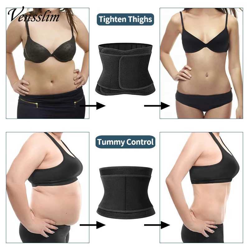 Vensslim Waist Women Belly Slimming Tummy Control Shapewear Sauna Sweat Trimmer Belt Slimmer Workout Body Shaper Corset W250910