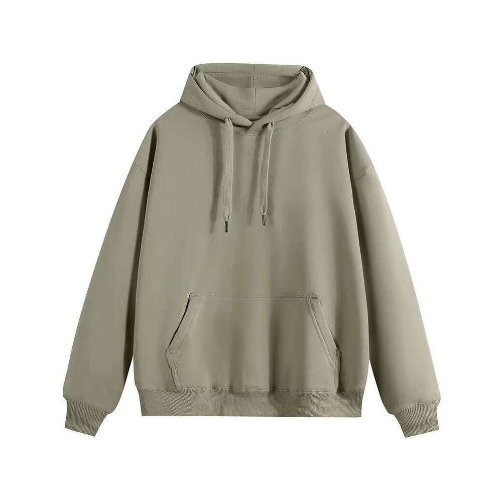 Blank Streetwear Oversized High-Quality 500gsm Heavy Wool Sweatshirt Logo Puff Print Men's Hoodie