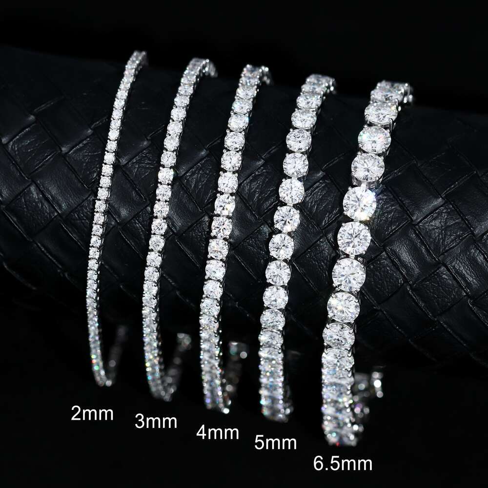 Silie bracelet necklace 2/3/4/5/6.5 mm tennis chain quartz jewelry accessory