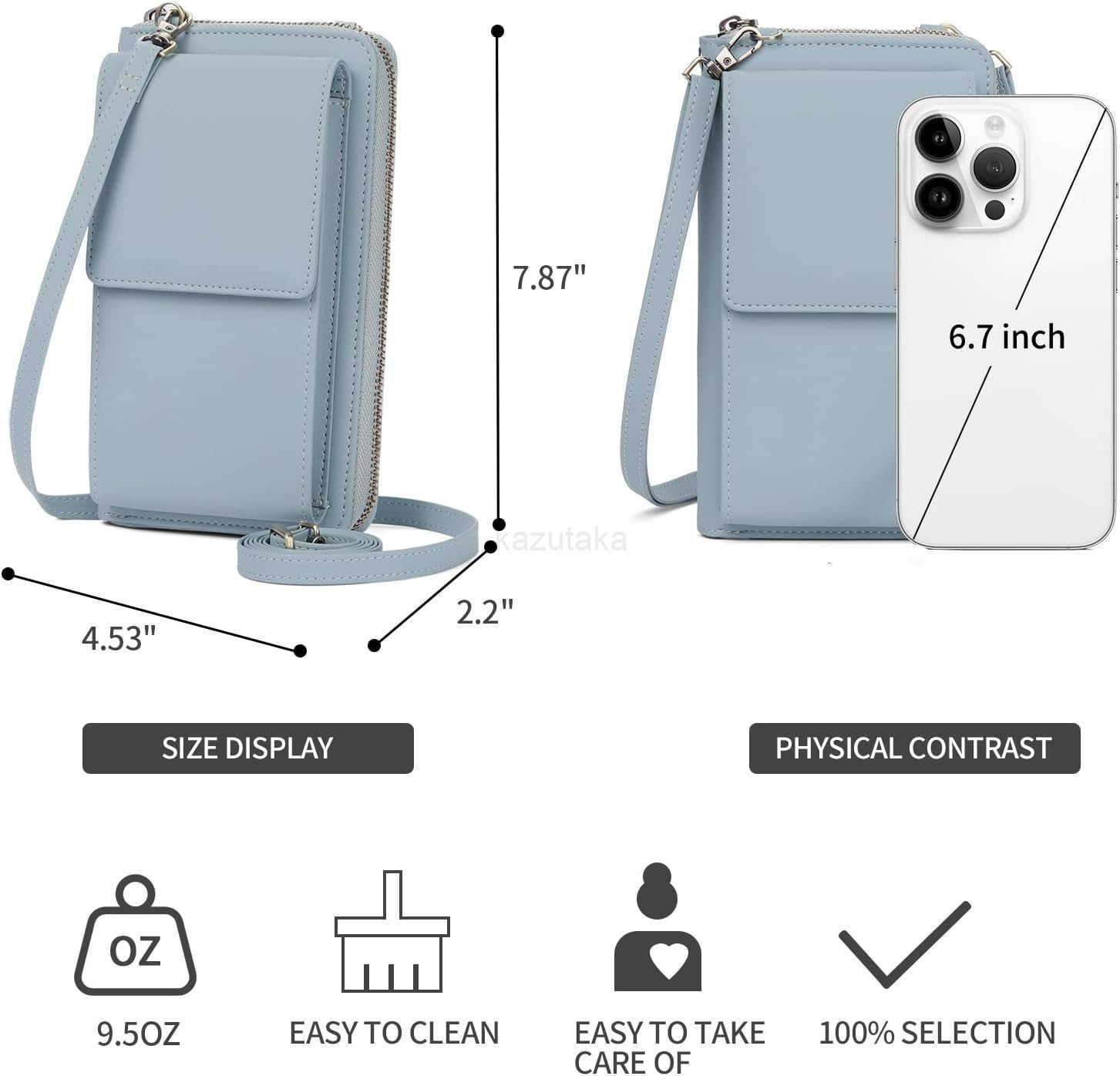 Small Crossbody Cell Phone Purse for Women Leather Cellphone Bags Wallet Purses with Multi Card Slots Z250910