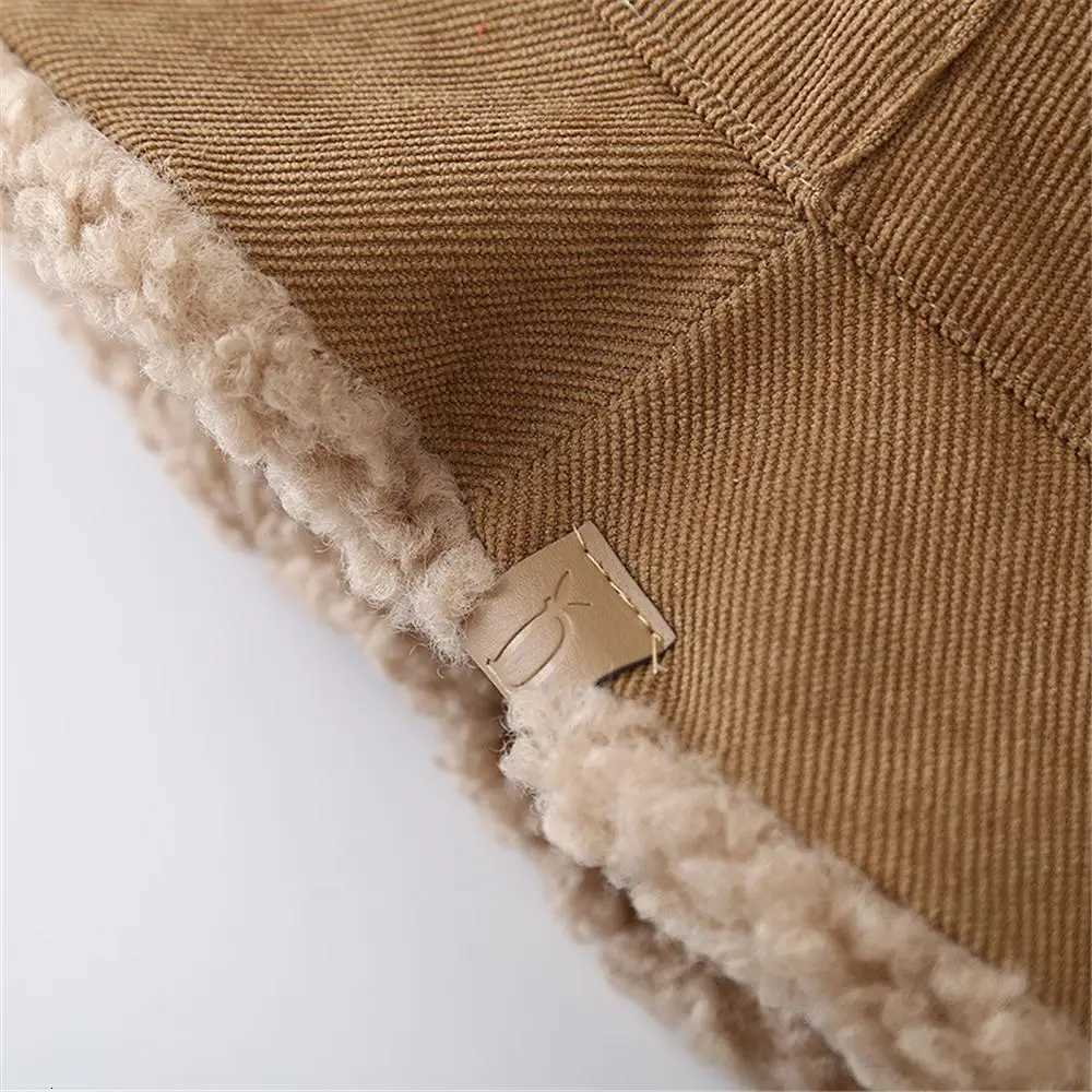 Tren Lambswool Winter Bucket Hat Thickened Soft Fisherman C Warm Corduroy Beanies C for Casual Trips Sports SkiingXJ250910
