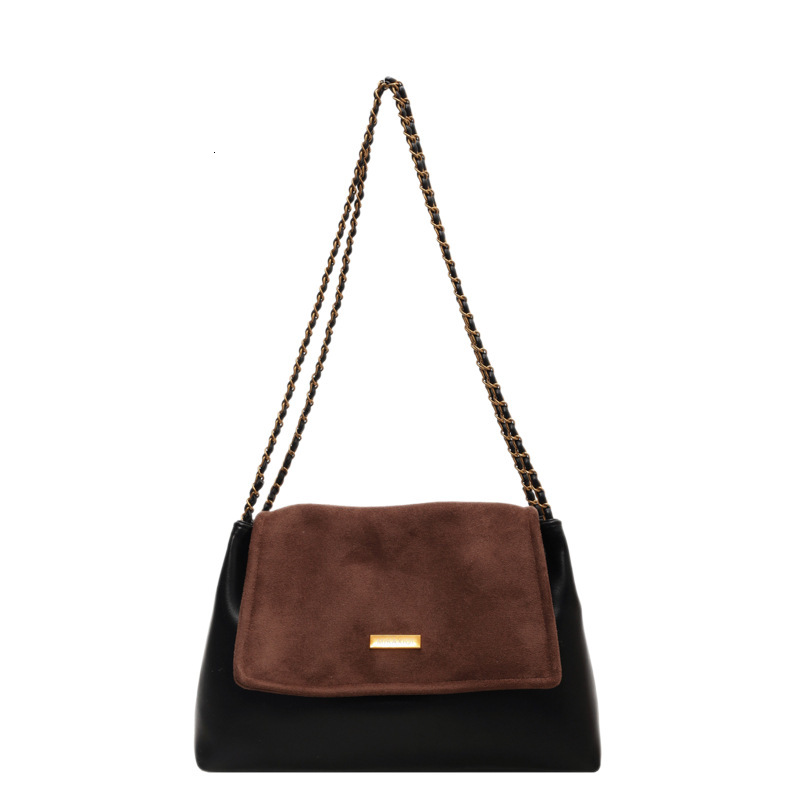 Free shipping designer Vintage Large Capacity Crossbody Bag for Women Fashionable Niche Women Bag Textured Chain Shoulder Bag High-End Tote Bag