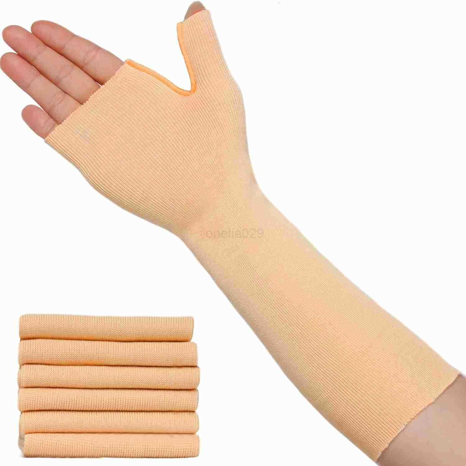 Socks for Splint Pack of 6 Wrist and Thumb Spica Wrap Liner for Women MenArm Cast Cover Stockinette Sleeve for Under Brace Skin friendly protective co