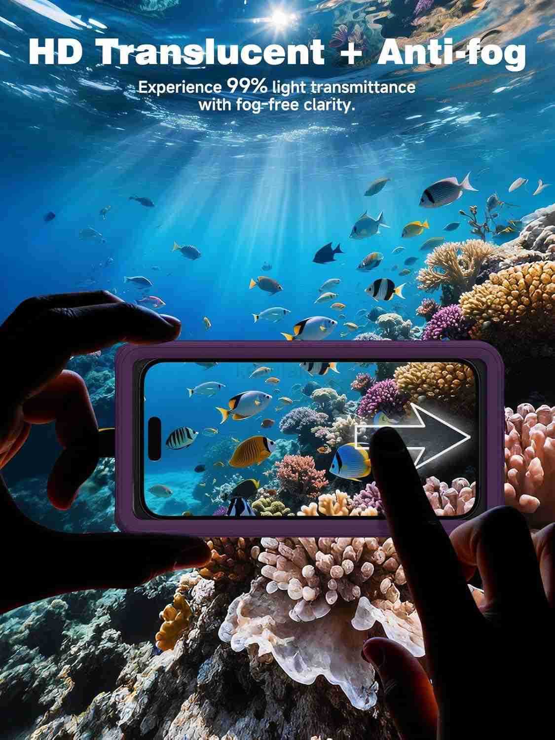 IPX8 Waterproof Phone Case 75 2025 Upgraded underwater phone cases for snorkeling and DivingUniversal Dry Bag Pouch Fit for iPhone 16 Pro Max 15 14 S2