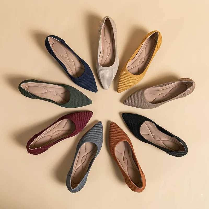 Womens large shoes 2025 highheeled shoes solid color knitted breathable rubber antiskid sole spring and autumn latex insole W250910