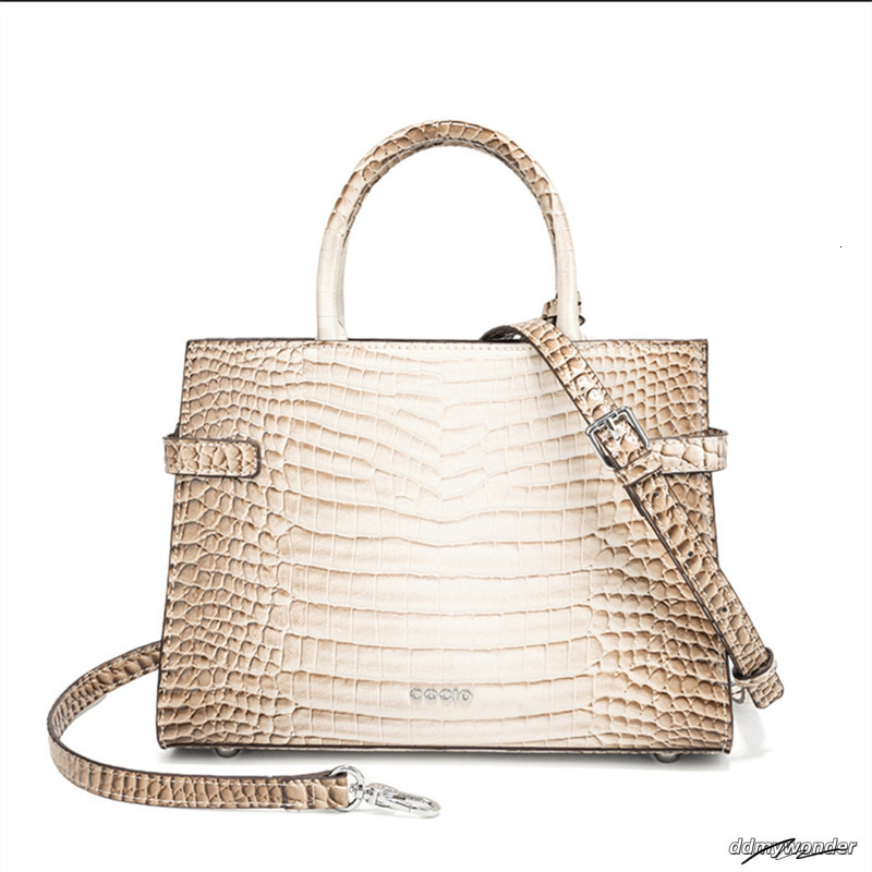 Designer Shoulder New High-Quality Crocodile Patterned White Vintage Leather Crossbody Bag ddmywonder ddmywonder ddmywonder ddmywonder