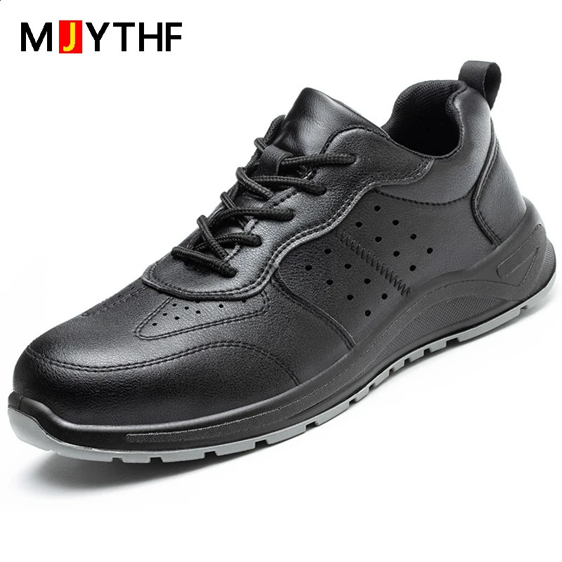Male Steel Toe Cap Safety Shoes Waterproof Work Indestructible Sneakers Men Antipuncture Security Footwear 250909