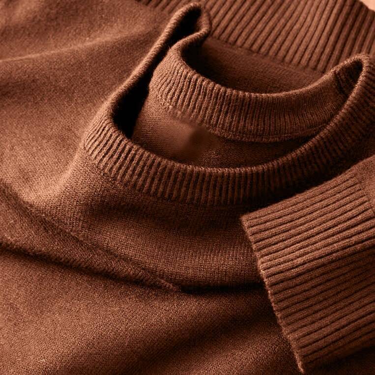 Men's Long Sleeve Knit Pullover Classic Crewneck Soft Casual Sweaters Lightweight Solid Color Sweater Men dongdumaoyi