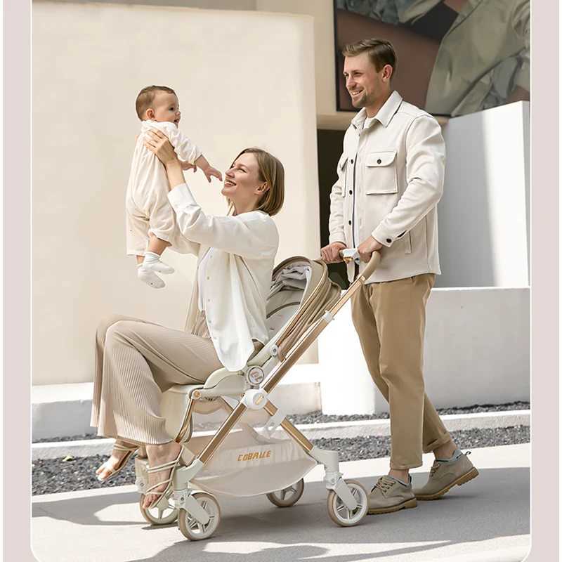 2025 New Arrival Convertible FullSize Baby Stroller for Toddler Newborn Smart Baby Stroller with Reversible Seat Z250903