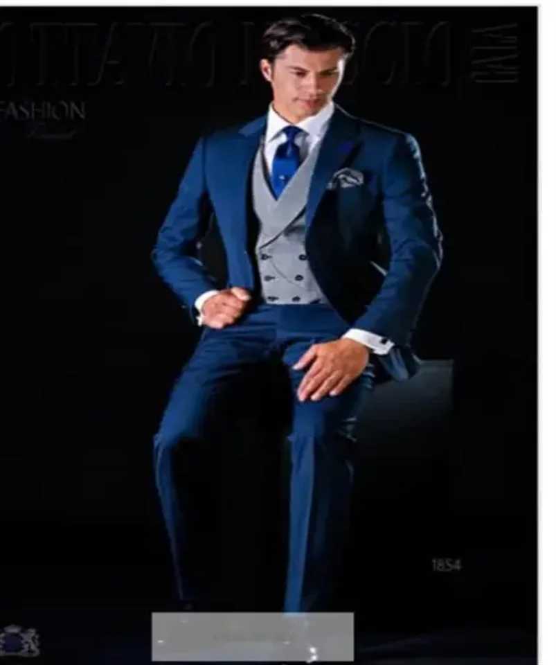 3 Piece Men Suits for Wedding Tuxedo Notched Lapel Custom Male Jacket with Pants Vest New Fashion Clothes W250910
