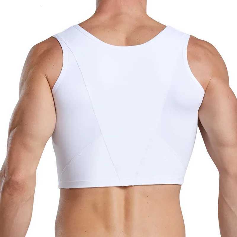 Men Gynecomastia Shaper Vest Abdomen Slimming Chest Control Shapewear Short Compression Shirts Corset Tops Workout Undershirt W250910