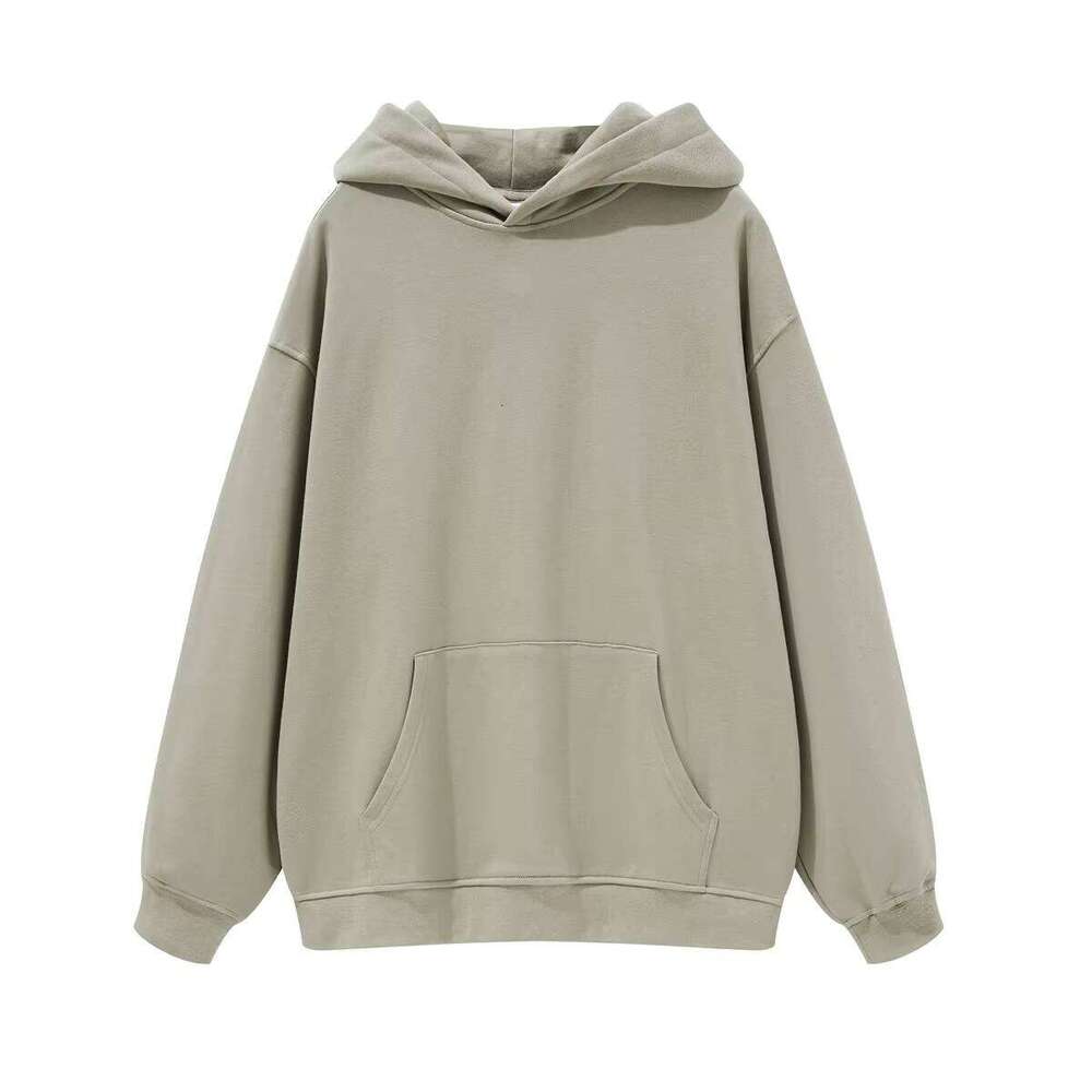 High-Quality Heavy Without Hood Drawstring Pullover Cotton Polyester Blend Anti-Pilling Hoodie