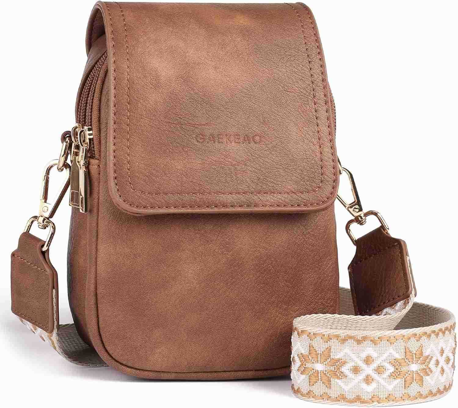 Small Crossbody Bags for Women Leather Cell Phone Purse Bag Wallet with RFID Blocking SlotsW250909