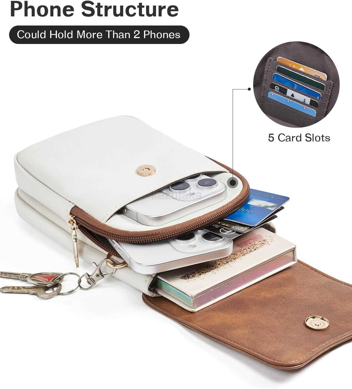 Cell Phone Crossbody Purse Small Cross Body Bag for Woman Leather Travel Wallet Shoulder Handbags with Card Slots Z250910