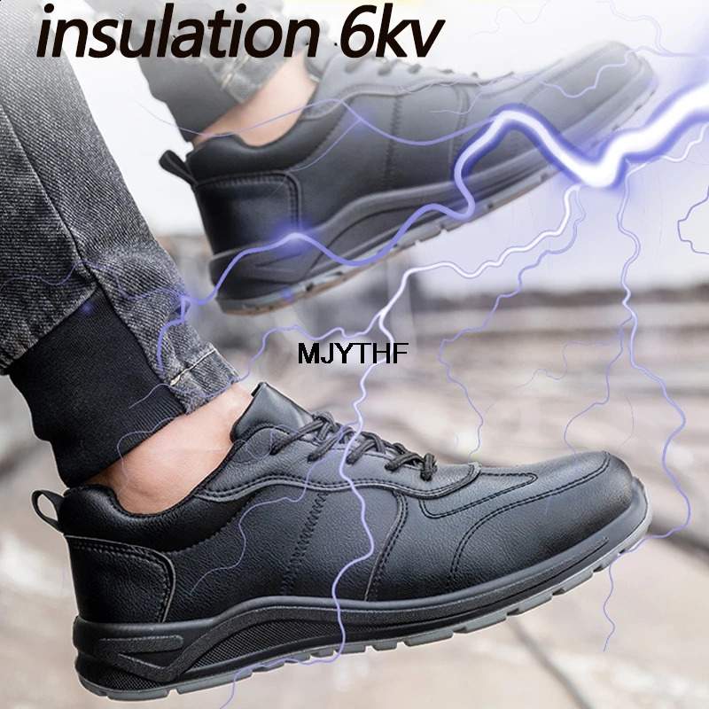 Male Steel Toe Cap Safety Shoes Waterproof Work Indestructible Sneakers Men Antipuncture Security Footwear 250909