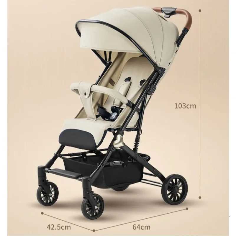 Portable Baby Stroller Easy To Store Lightweight Travel Baby Stroller Portable Fourwheel Baby Stroller Can Sit or Lie Down W250910