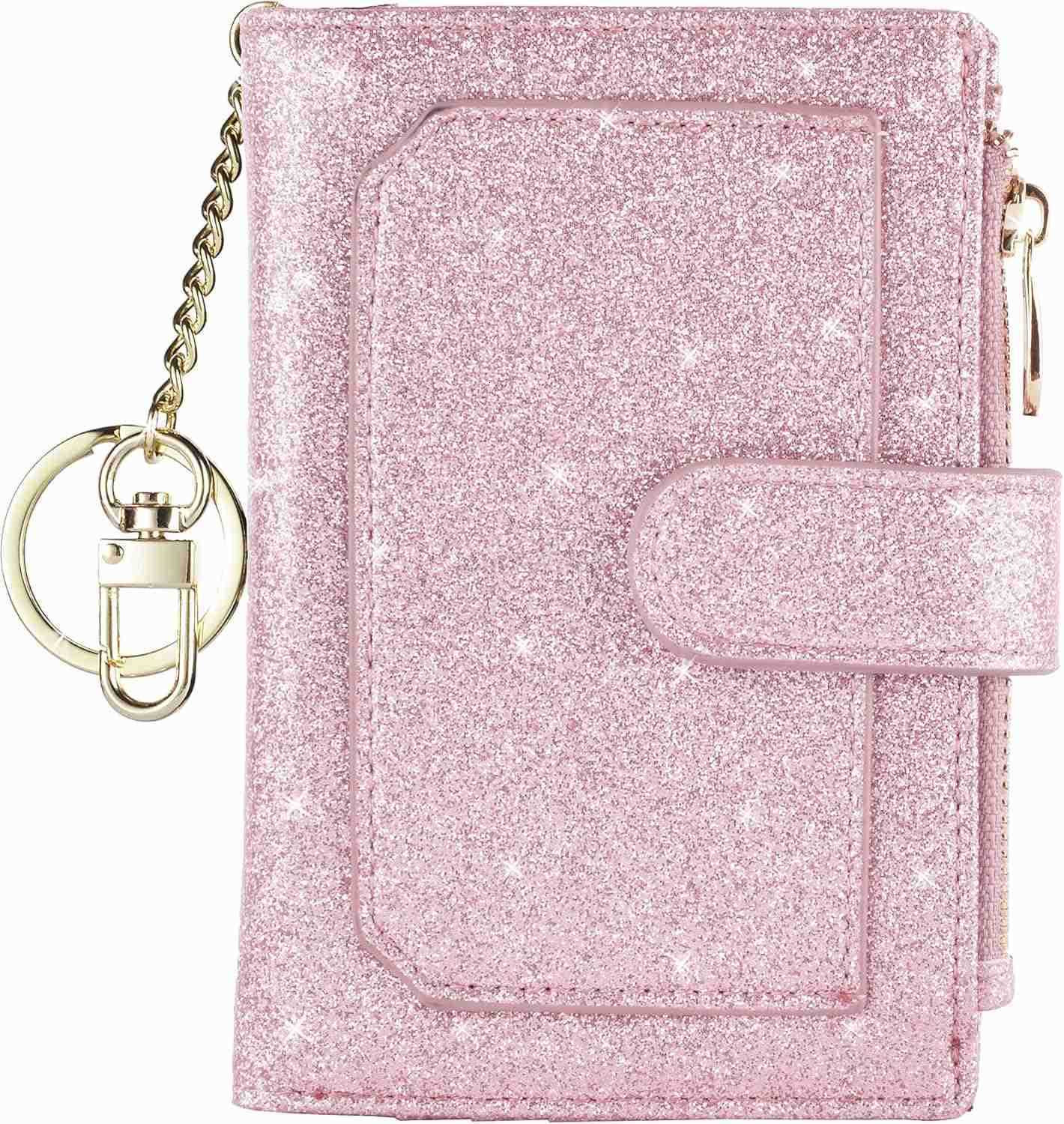 Womens Wallets RFID Small Compact Bifold Leather Card Holder Zip PocketZ250910