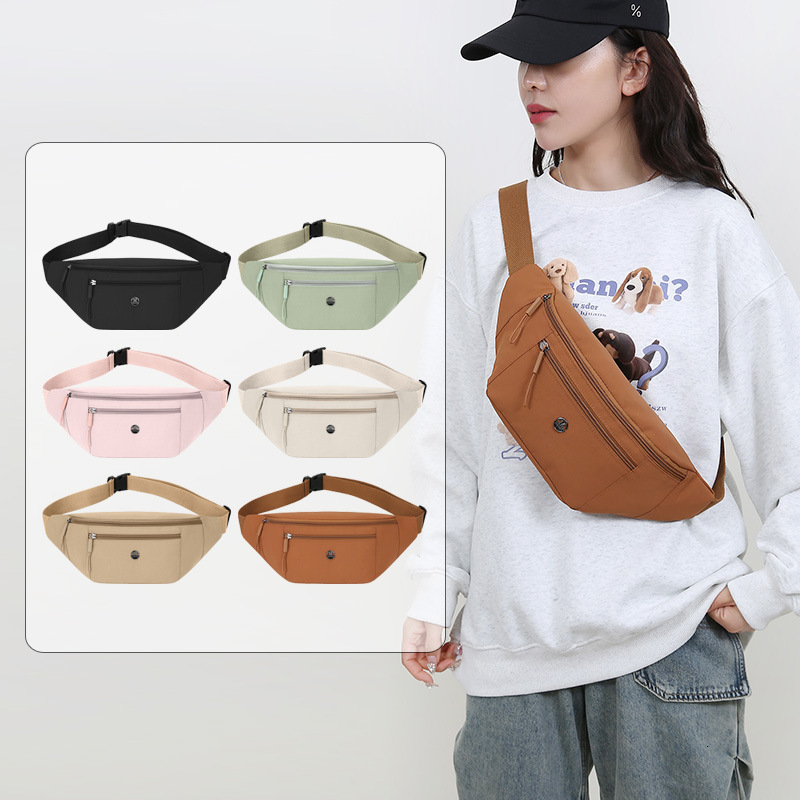 New Simple Nylon Chest Bag For Women Designer Bag Japanese Style Free Shipping Large Capacity Casual Crossbody Bag Solid Color Versatile Handbag Luxur