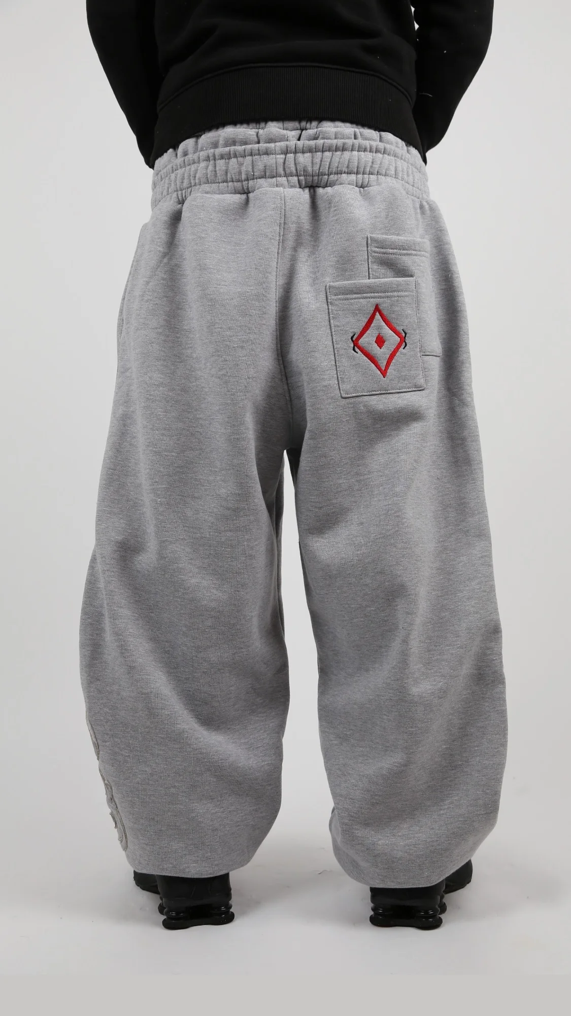 Y2k Poker Embroidered Double Waist Jogging Pants Gothic Hip Hop Street Wear Men's and Women's Loose Fake Two Piece Sports Pants