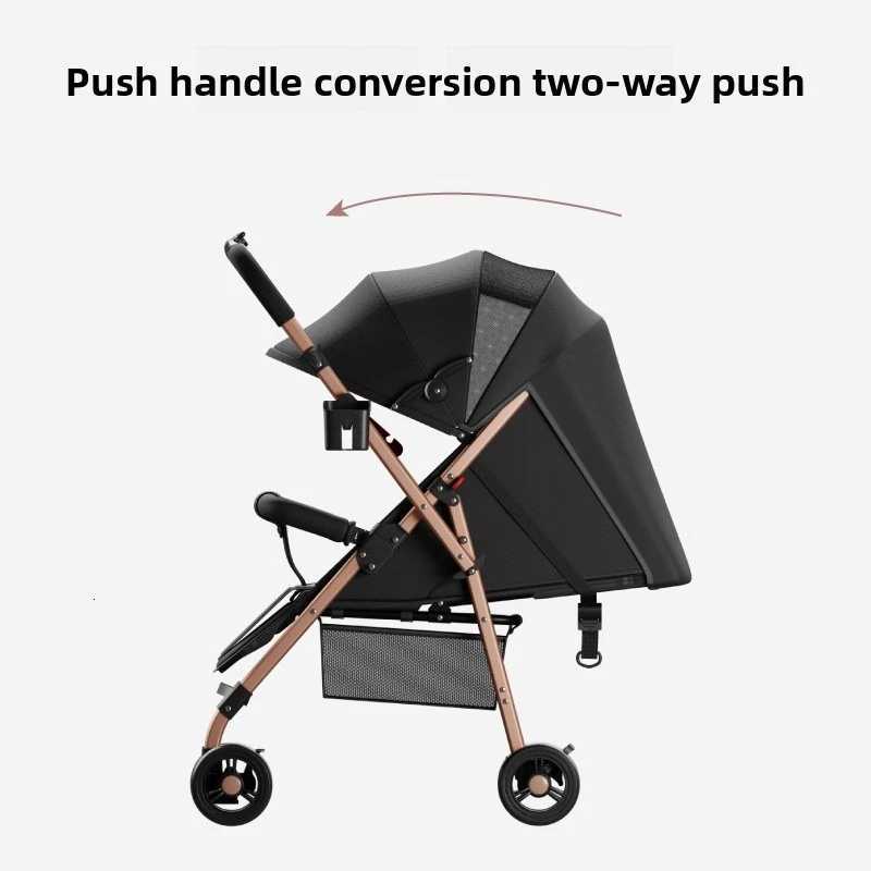 Twoway Baby Stroller Can Sit or Lie Down Ultralight and Foldable Portable for Walking Baby Reversible and Newborn W250910