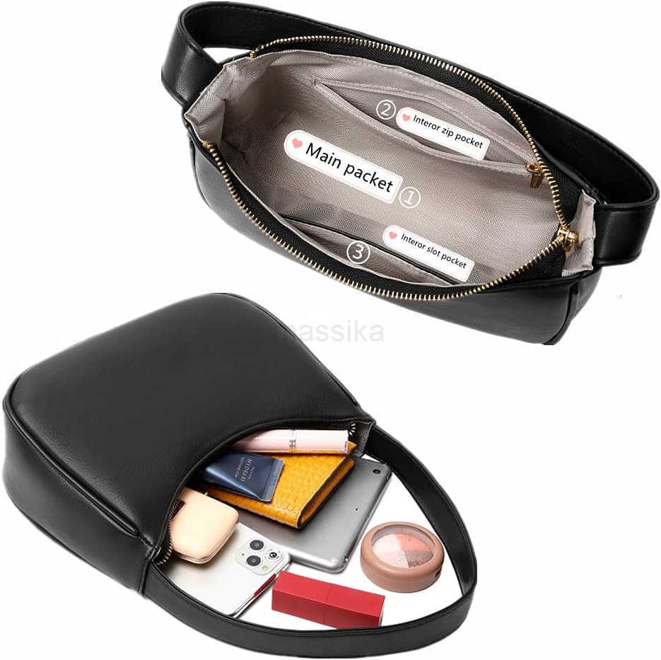 Shoulder Bags for Women Cute Hobo Tote Handbag Mini Clutch Purse with Zipper Closure M250909
