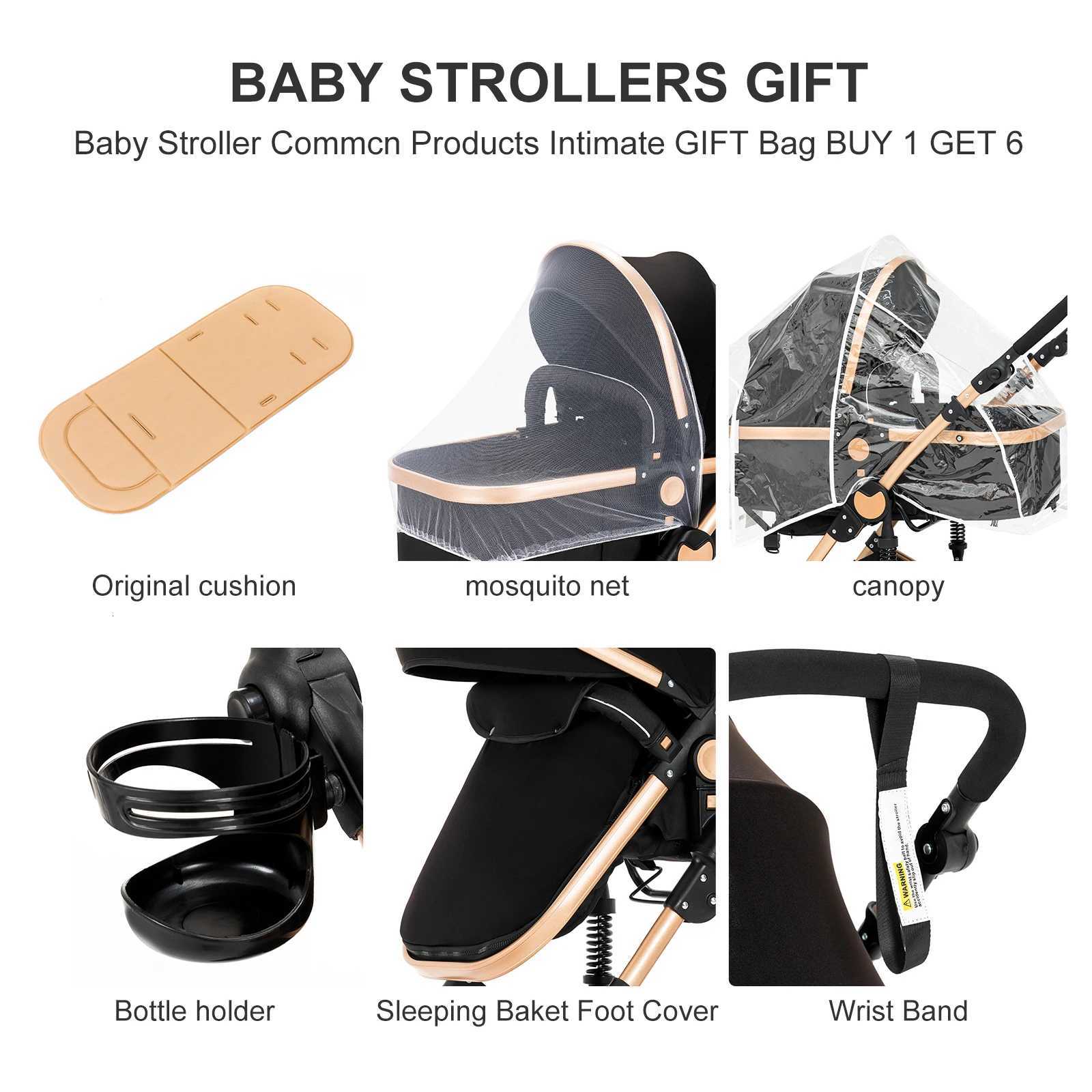 Stroller 3 in 1 Prams Baby Stroller Lightweight Stroller with eat Foldable Stroller Newborn Stroller travel system stroller W250910