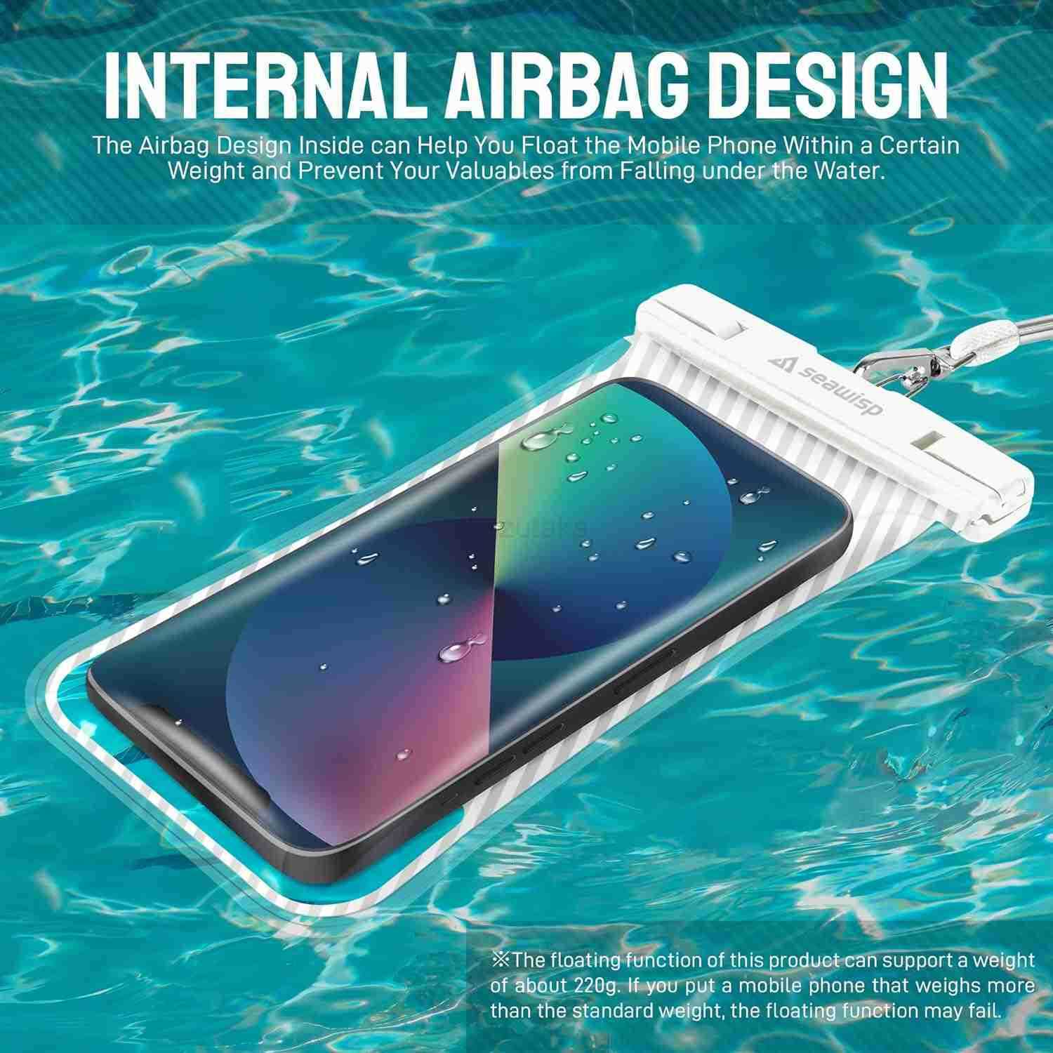 Waterproof Phone Pouch Floating Design Universal IPX8 Cellphone Case Dry Bag with Lanyard for iPhone 16 15 14 13 Pro Max S24 S23 Phones Up to 69 for B