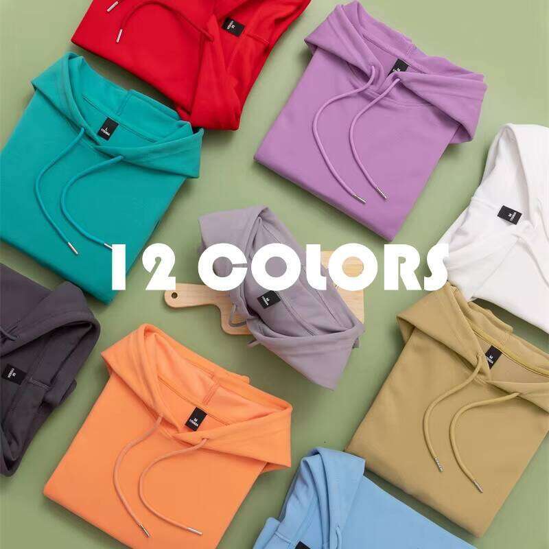 Polyester Cotton Blank 360 Gsm High Quality Drop Shoulder Streetwear Hoodie Men
