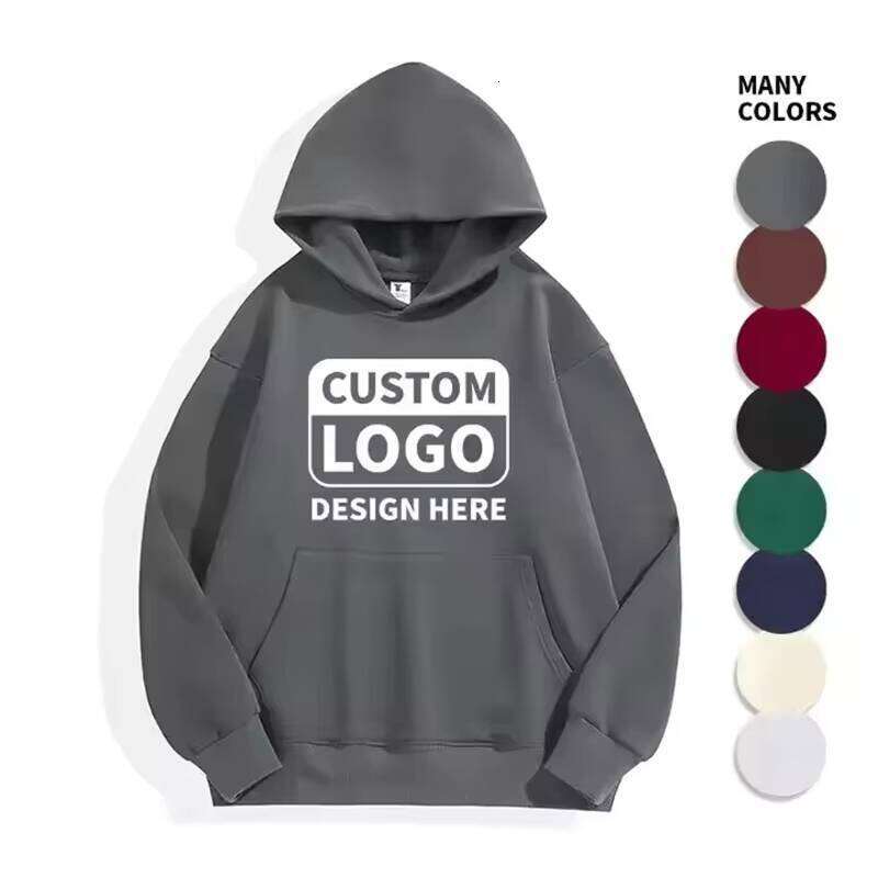 High Quality 500 Gsm Cotton Wool Pullover Oversized Blank Hoodie