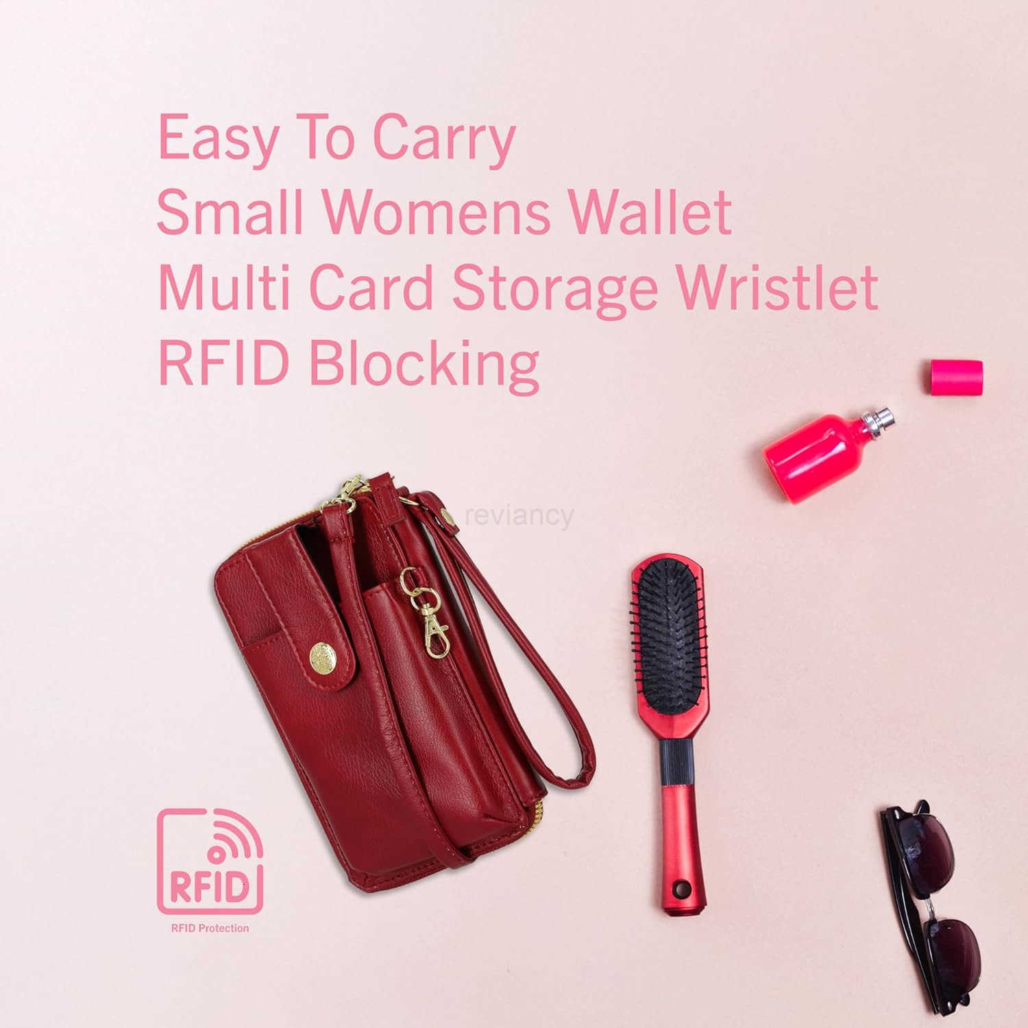 Crossbody Wallet for Women Vegan Leather Small Travel Handbag with Phone Holder Compact Organizer with Card Slots and Adjustable Strap Vacation PuW250