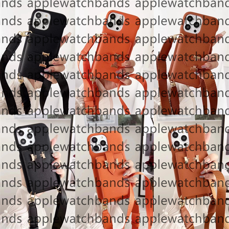 iPhone Case Designer Crossbody Card Wallet Phone Cases for iPhone 17 16 15 14 13 12 11 Pro Max 17promax 16promax 17 Air 15 plus Case Luxury Lanyard Handbag Mobile Cover
