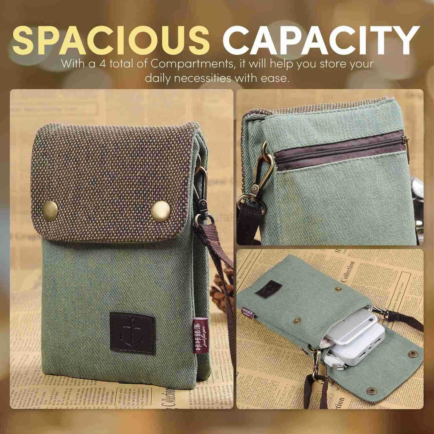 Small Crossbody Cellphone Purse Bag With Shoulder Strap Travel Pouch Women Passport Phone Holder Wristlet Wallet Z250910