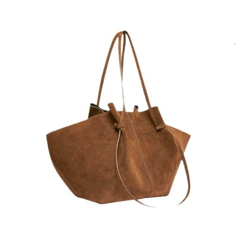 2025 Women's Autumn And Winter New Item Frosted Suede Wing Large Capacity Single Shoulder Tote Bag