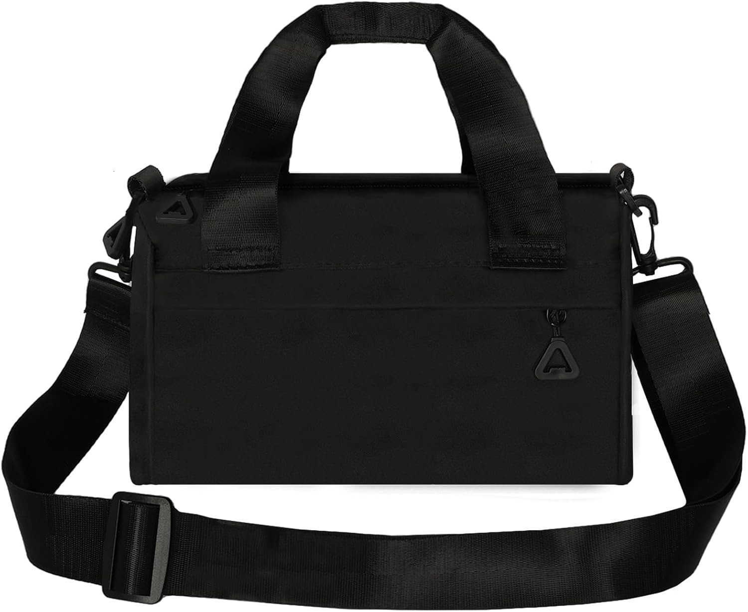 Mini Gym Bag Sport Bag Adjustable Small Duffle Bag Detachable Strap Gym Tote for Women Men Portable Fitness Shoulder Bag for Sports Travel Black M2509